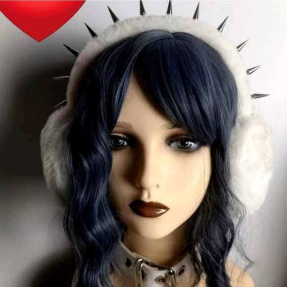 Spiked Plush Earmuffs Foldable - Picture 6 of 6